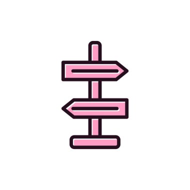 Direction simple icon, vector illustration