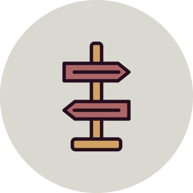 Yönlendirme basit simge, vektör illüstrasyonu