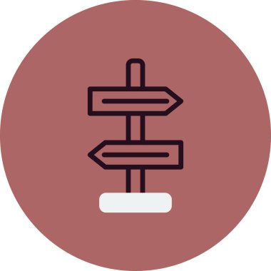 Yönlendirme basit simge, vektör illüstrasyonu