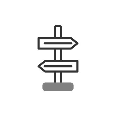 Yönlendirme basit simge, vektör illüstrasyonu