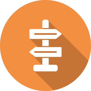 Yönlendirme basit simge, vektör illüstrasyonu