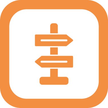 Yönlendirme basit simge, vektör illüstrasyonu