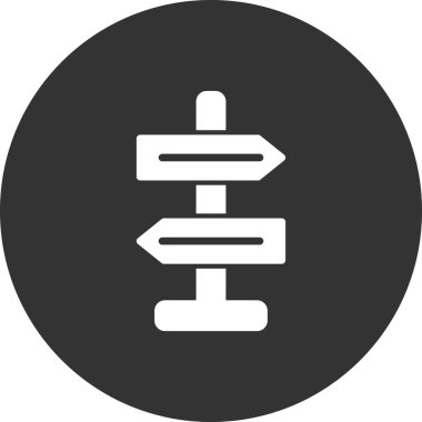 Yönlendirme basit simge, vektör illüstrasyonu