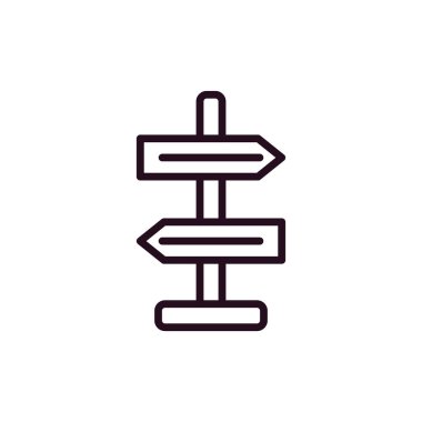 Yönlendirme basit simge, vektör illüstrasyonu