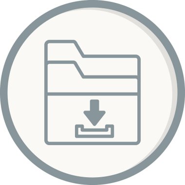 Basit dizin simgesi, vektör illüstrasyonu indir