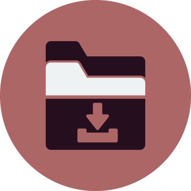 Basit dizin simgesi, vektör illüstrasyonu indir