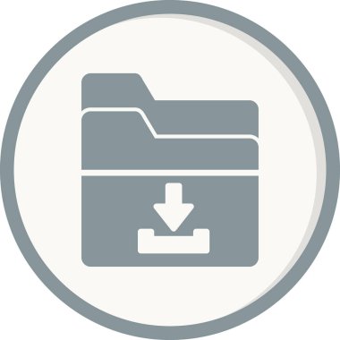 Basit dizin simgesi, vektör illüstrasyonu indir