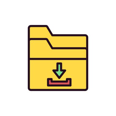 Basit dizin simgesi, vektör illüstrasyonu indir