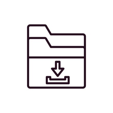 Basit dizin simgesi, vektör illüstrasyonu indir