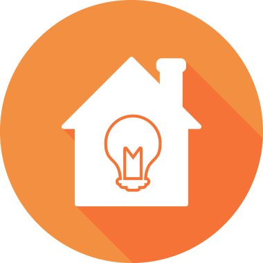 Ampul simgesi, fikir vektör illüstrasyonu