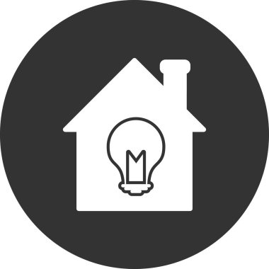 Ampul simgesi, fikir vektör illüstrasyonu