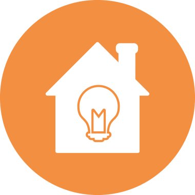 Ampul simgesi, fikir vektör illüstrasyonu