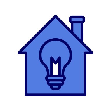 Ampul simgesi, fikir vektör illüstrasyonu