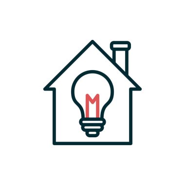 light bulb icon, idea concept vector illustration