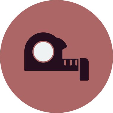 Ölçüm bandı. Web simgesi basit illüstrasyon