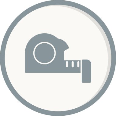 Ölçüm bandı. Web simgesi basit illüstrasyon