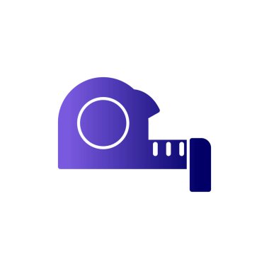 Ölçüm bandı. Web simgesi basit illüstrasyon