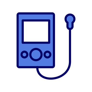 müzik çalar ikon vektör illüstrasyonu