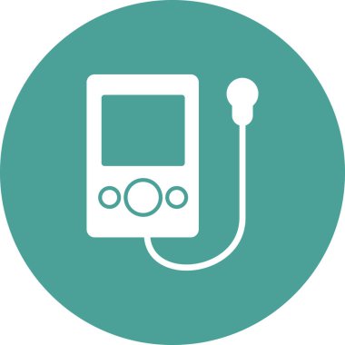 müzik çalar ikon vektör illüstrasyonu