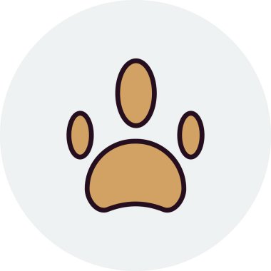 paw icon vector illustratiion