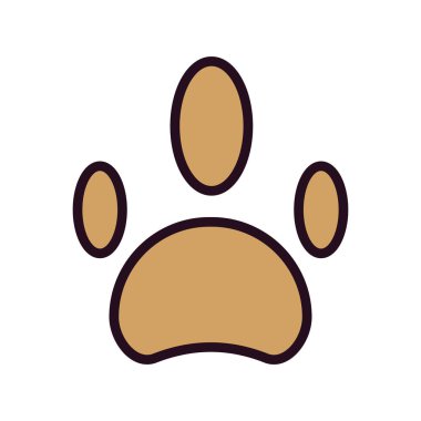 pati simgesi vektör illüstrasyonu