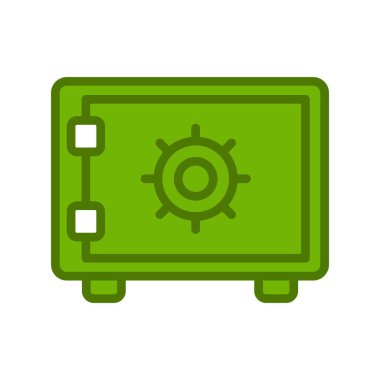 Güvenli kutucuk vektör illüstrasyonu