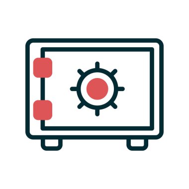 Güvenli kutucuk vektör illüstrasyonu