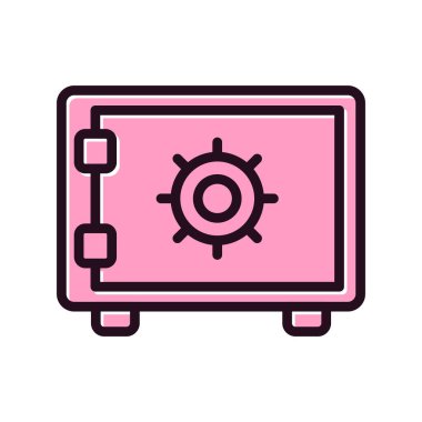 Güvenli kutucuk vektör illüstrasyonu