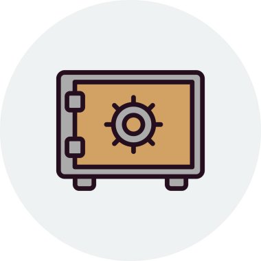 Güvenli kutucuk vektör illüstrasyonu