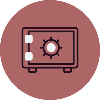 Güvenli kutucuk vektör illüstrasyonu