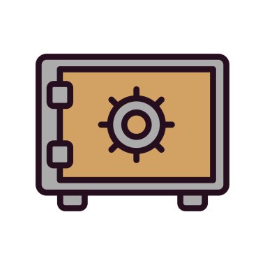 Güvenli kutucuk vektör illüstrasyonu