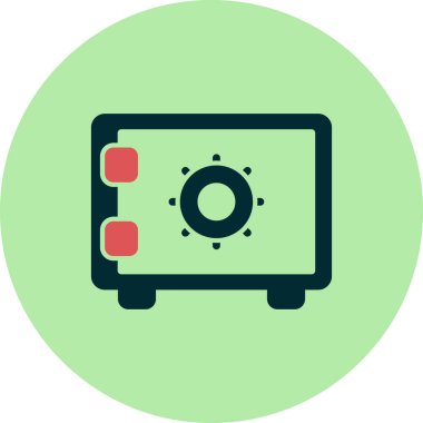 Güvenli kutucuk vektör illüstrasyonu