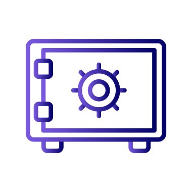 Güvenli kutucuk vektör illüstrasyonu