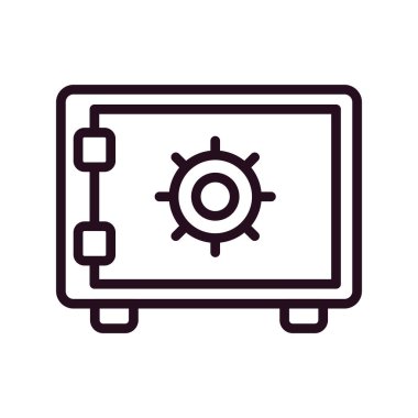 Güvenli kutucuk vektör illüstrasyonu