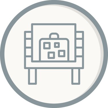 Okul. Web simgesi basit illüstrasyon