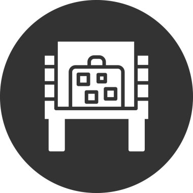 Havaalanı simgesinin vektör illüstrasyonu