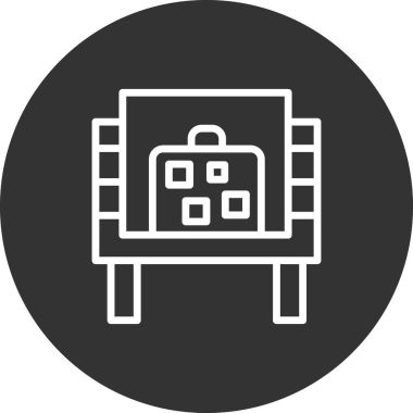 Okul simgesinin vektör illüstrasyonu