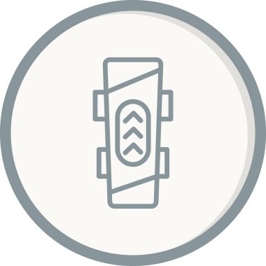 Bir motosiklet simgesinin vektör çizimi