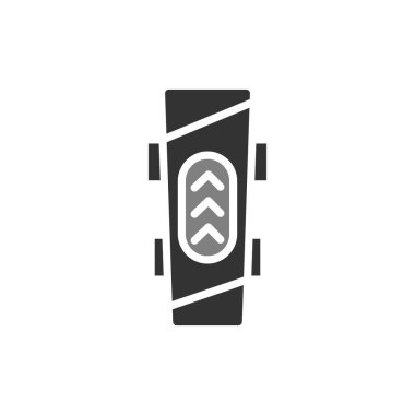 beyaz arkaplanda izole edilmiş araba park simgesi vektörü, şeffaf, moda tasarım üzerinde mobil uygulama işareti logosu konsepti