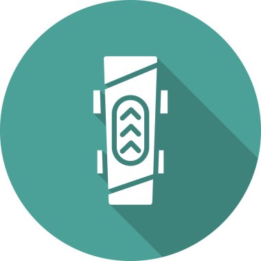 Bir araba simgesinin vektör illüstrasyonu