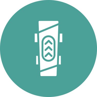 Bir araba simgesinin vektör illüstrasyonu