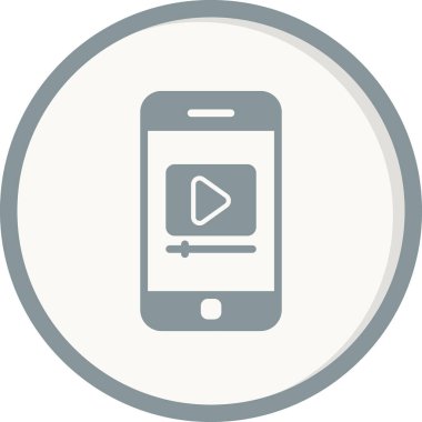 akıllı telefon simgesi, düz vektör illüstrasyon tasarımı