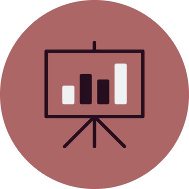 İstatistik simgesi vektör illüzyonu