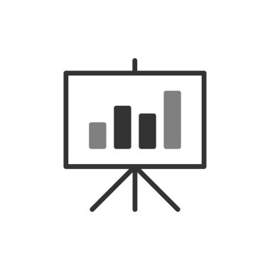 İstatistik simgesi vektör illüzyonu