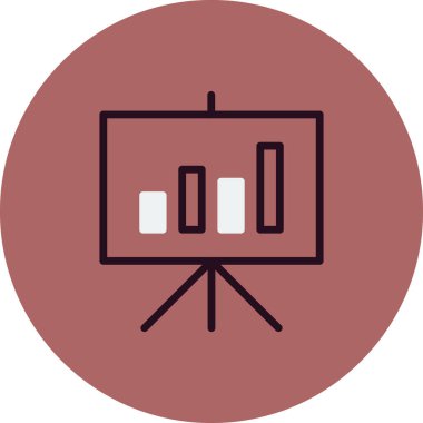 İstatistik simgesi vektör illüzyonu