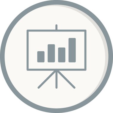İstatistik simgesi vektör illüzyonu