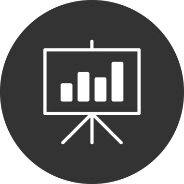 İstatistik simgesi vektör illüzyonu