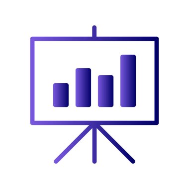 İstatistik simgesi vektör illüzyonu