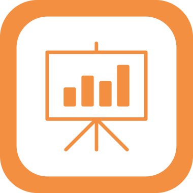 İstatistik simgesi vektör illüzyonu