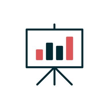 İstatistik simgesi vektör illüzyonu